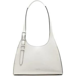 NWT Calvin Klein Quill Medium Shoulder Bag Cherub White Silver Buckle $178
